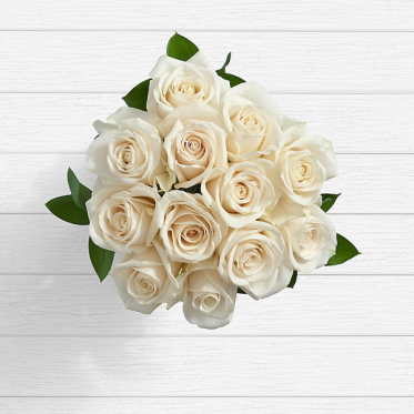10 Long Stemmed White Roses - Send White Flowers to Lahore Pakistan - Proflowers.pk
