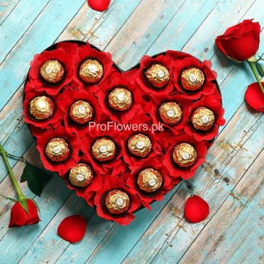 Send Chocolate to Lahore - HHearty Ferrero - ProFlowers.pk