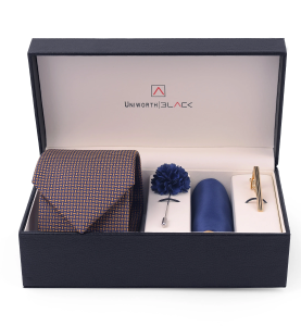 NAVY BLUE AND BROWN MEN ‘S GIFT BOX – UNIWORTH