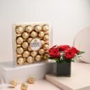 Blossoming Roses With Ferrero Rocher