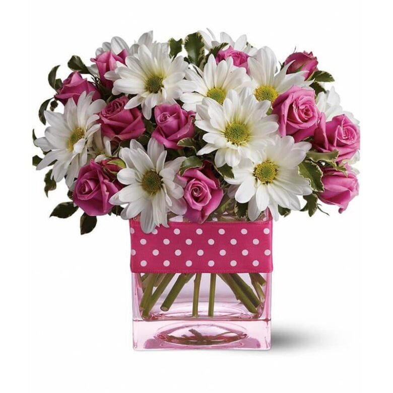Pink Roses & Gerberas