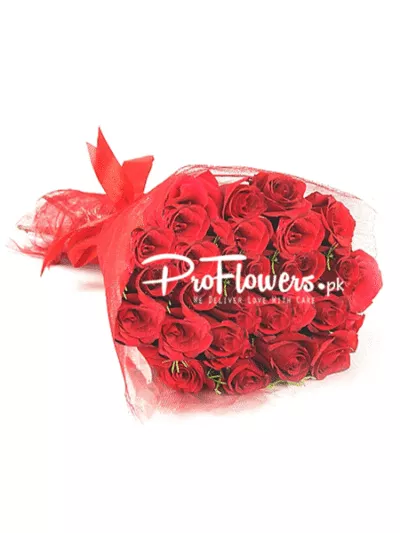 24 Caret Red Lovely Flowers – same-day flower delivery Pakistan | Proflowers.pk