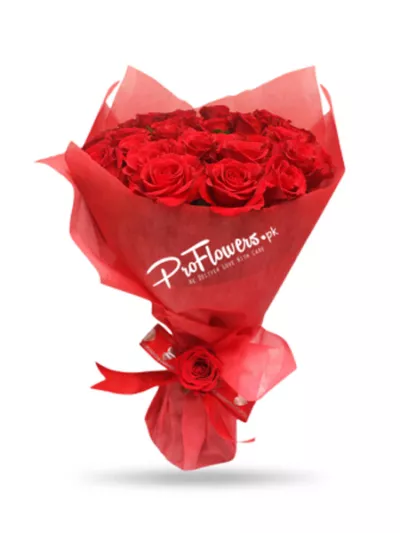 Valentine Special Red Bouquet – same-day flower delivery Pakistan | Proflowers.pk