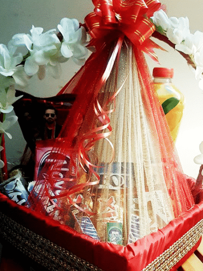 Sweetest Chocos Heart Basket
