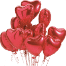 Dozen Hearts Helium Balloons