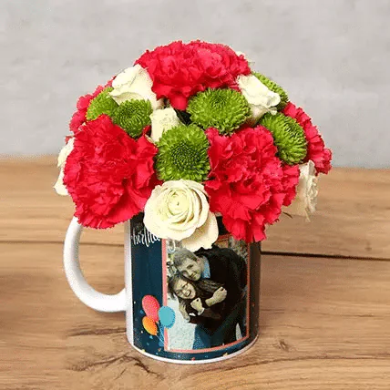 ROSES IN BIRTHDAY MUG – same-day flower delivery Pakistan | Proflowers.pk