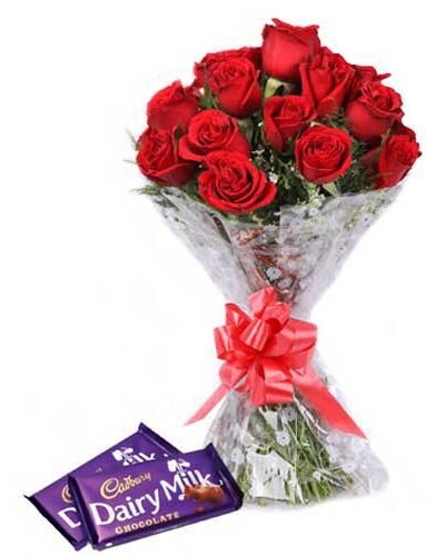 Cadbury With Red Roses