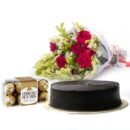 Cake Chocolate And Flowers