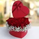 Valentine Heartshape Arrangement – same-day flower delivery Pakistan | Proflowers.pk