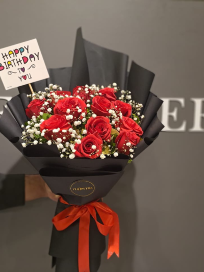 Happy Birthday Bouquet Of Roses